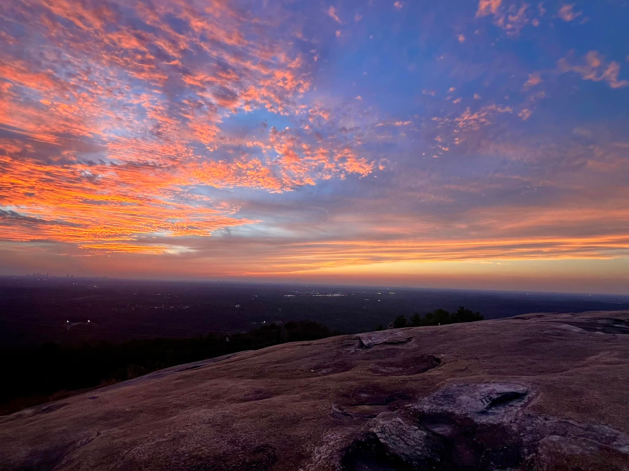 Tonight's view of Stone Mountain
