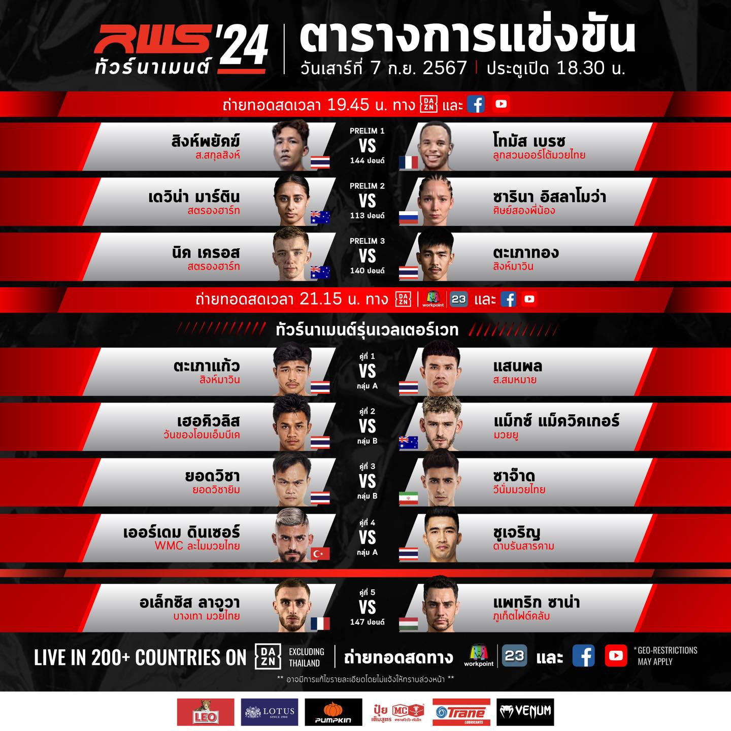 RWS - #คืนนี้เดือดแน่! 🔥 เตรียมตัวเตรียมใจไว้ให้พร้อม เพราะว่านี่คือนัด ...