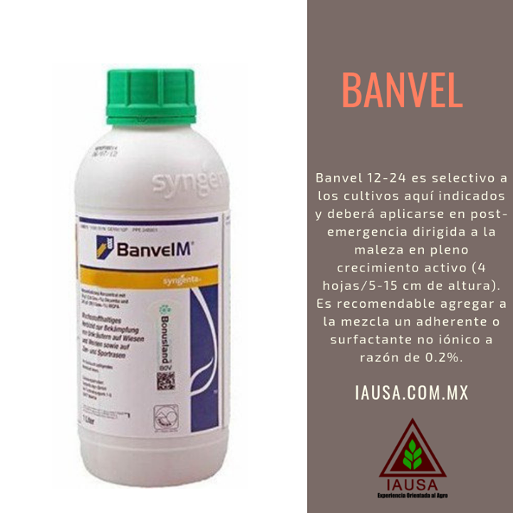 IAUSA - Banvel 12-24 es un herbicida agrícola... | Facebook