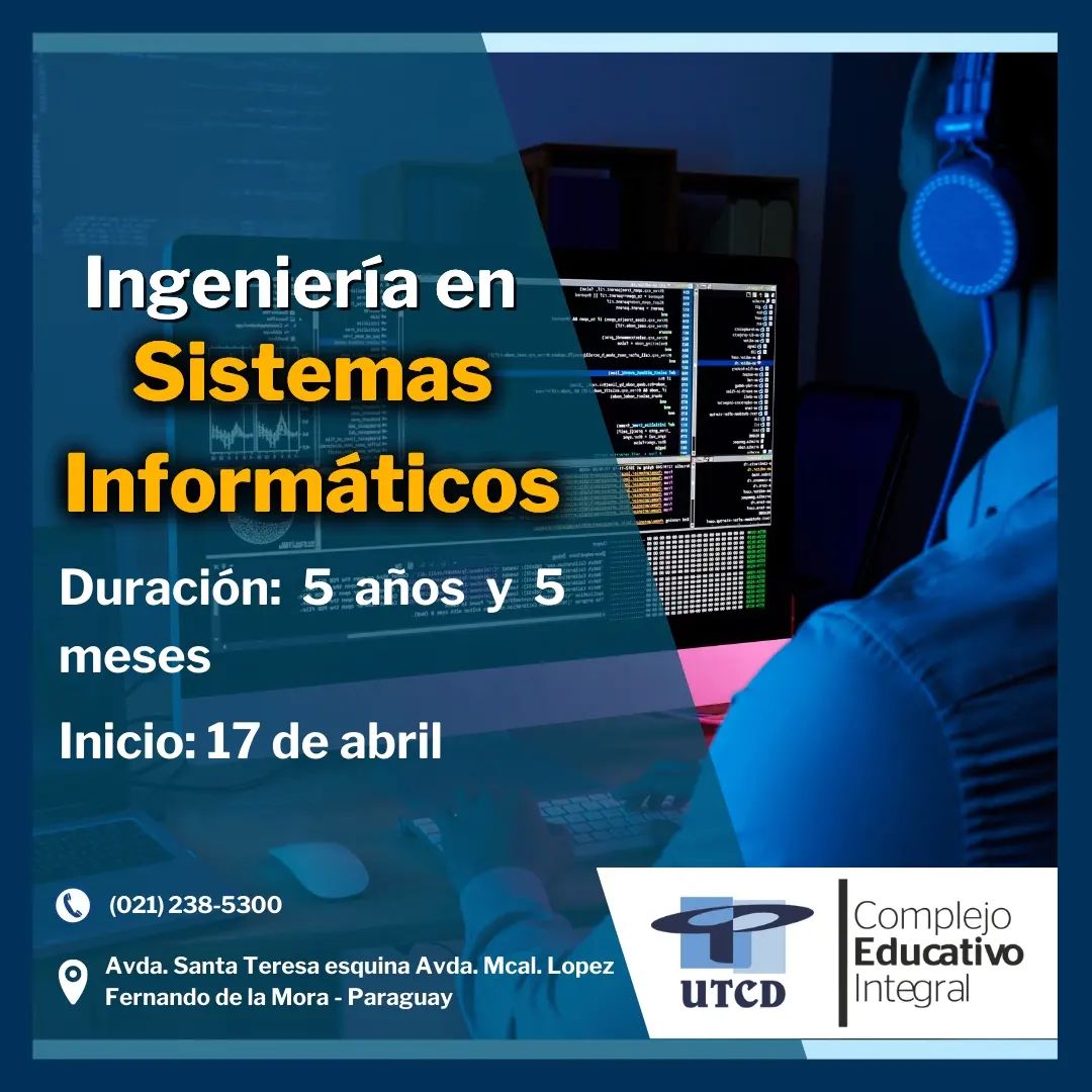 UTCD (OFICIAL) - 🎓 Estudia la carrera de INGENIERÍA EN... | Facebook