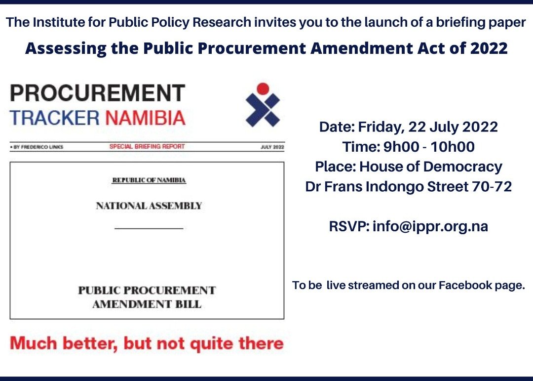 IPPR Namibia - The Public Procurement Amendment Act of... | Facebook