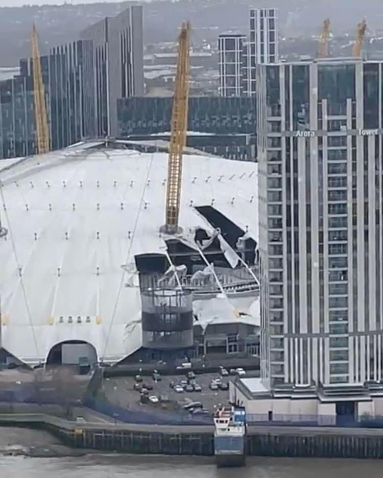EnterTheArena - The Dome Roof of London's O2 arena has...