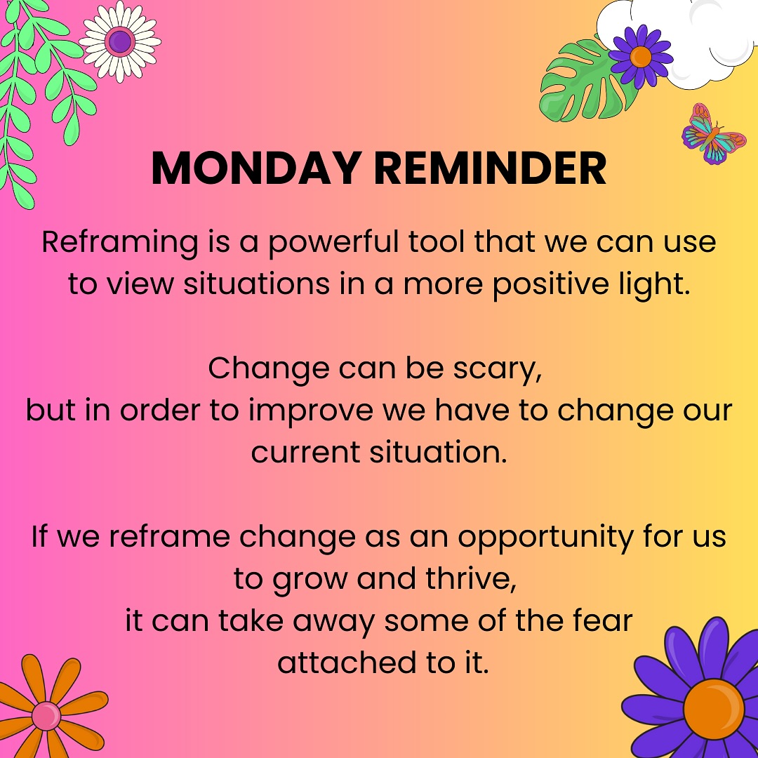 Wellnergy - Monday Reminder 💭 Have you heard of reframing before? 🧠 It ...