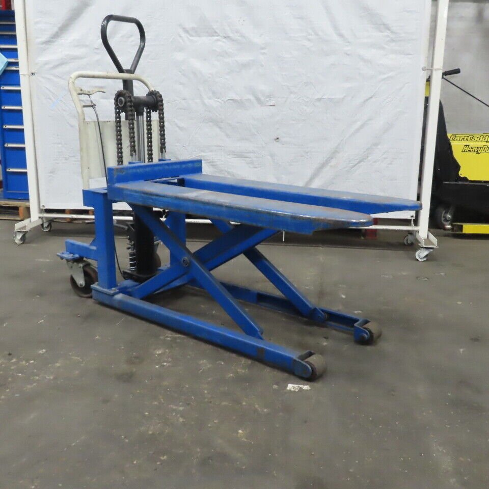 PL100S/L 44" x 6" Fork Pallet Jack Skid Lifter 2200Lbs Cap. 34" Height