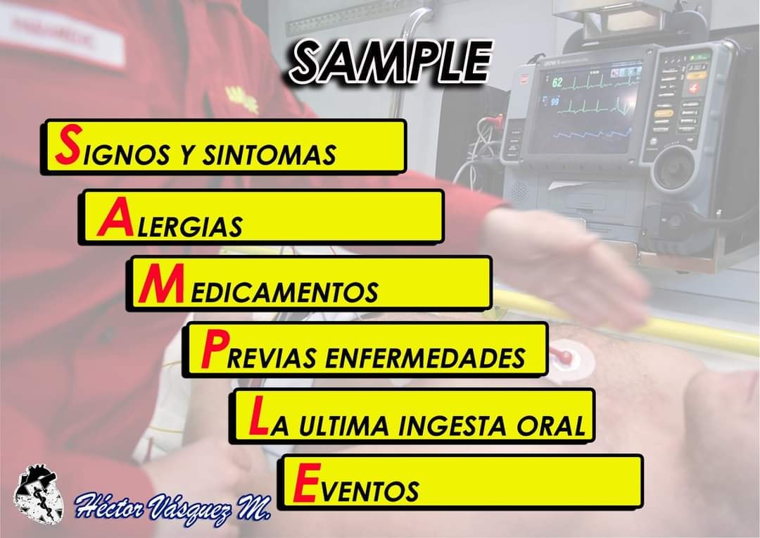 Qué quiere decir SAMPLE... - Rojuser socorrismo profesional