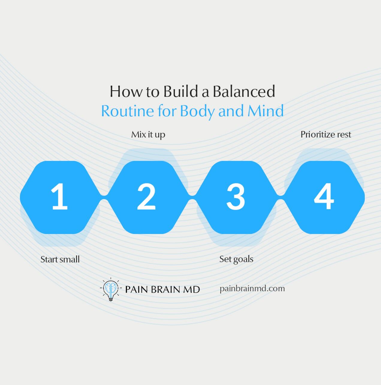 Pain - Building a balanced routine for both your body and mind is the ...