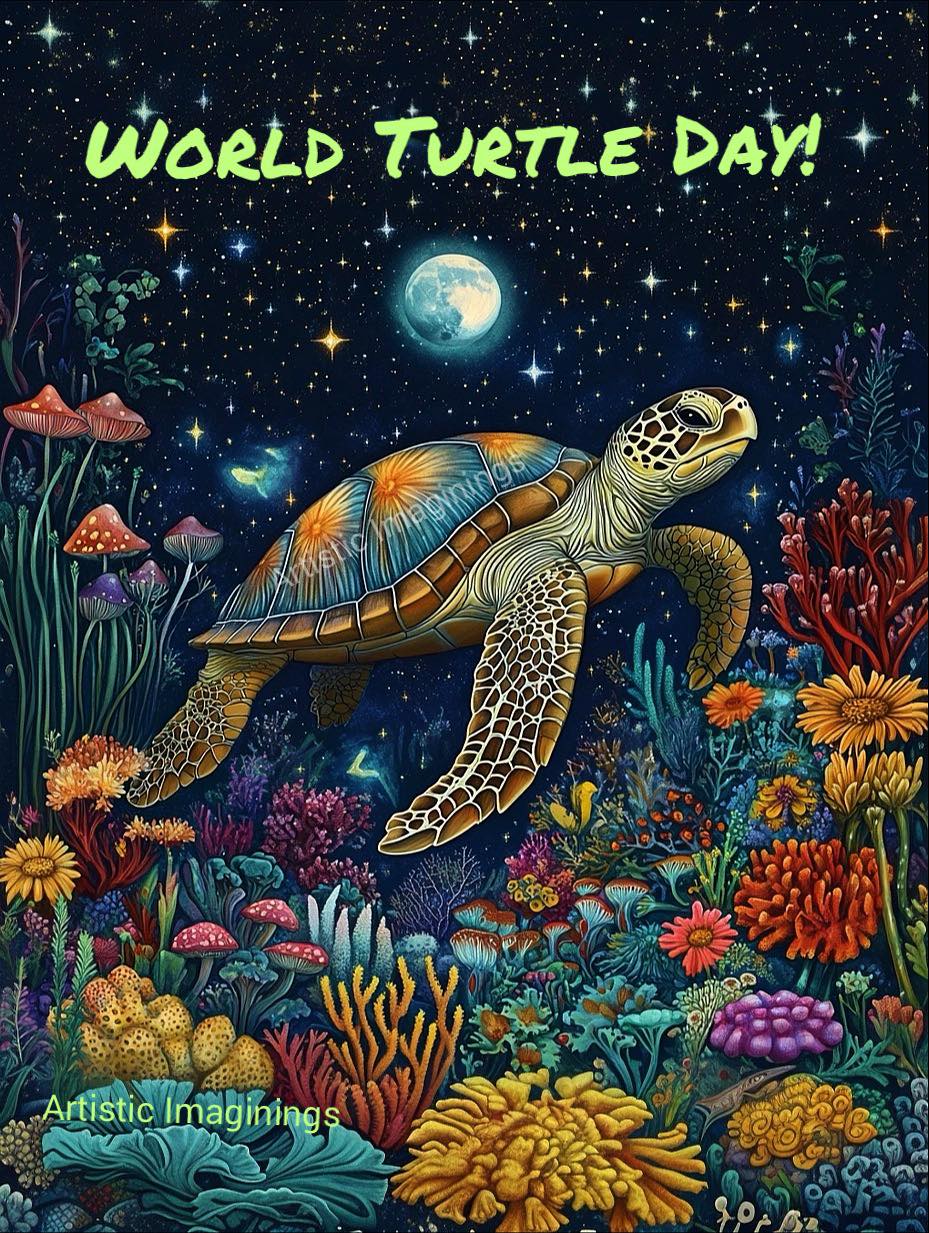 Artistic - World Turtle Day! 🐢 May 23rd Raising awareness to protect a ...