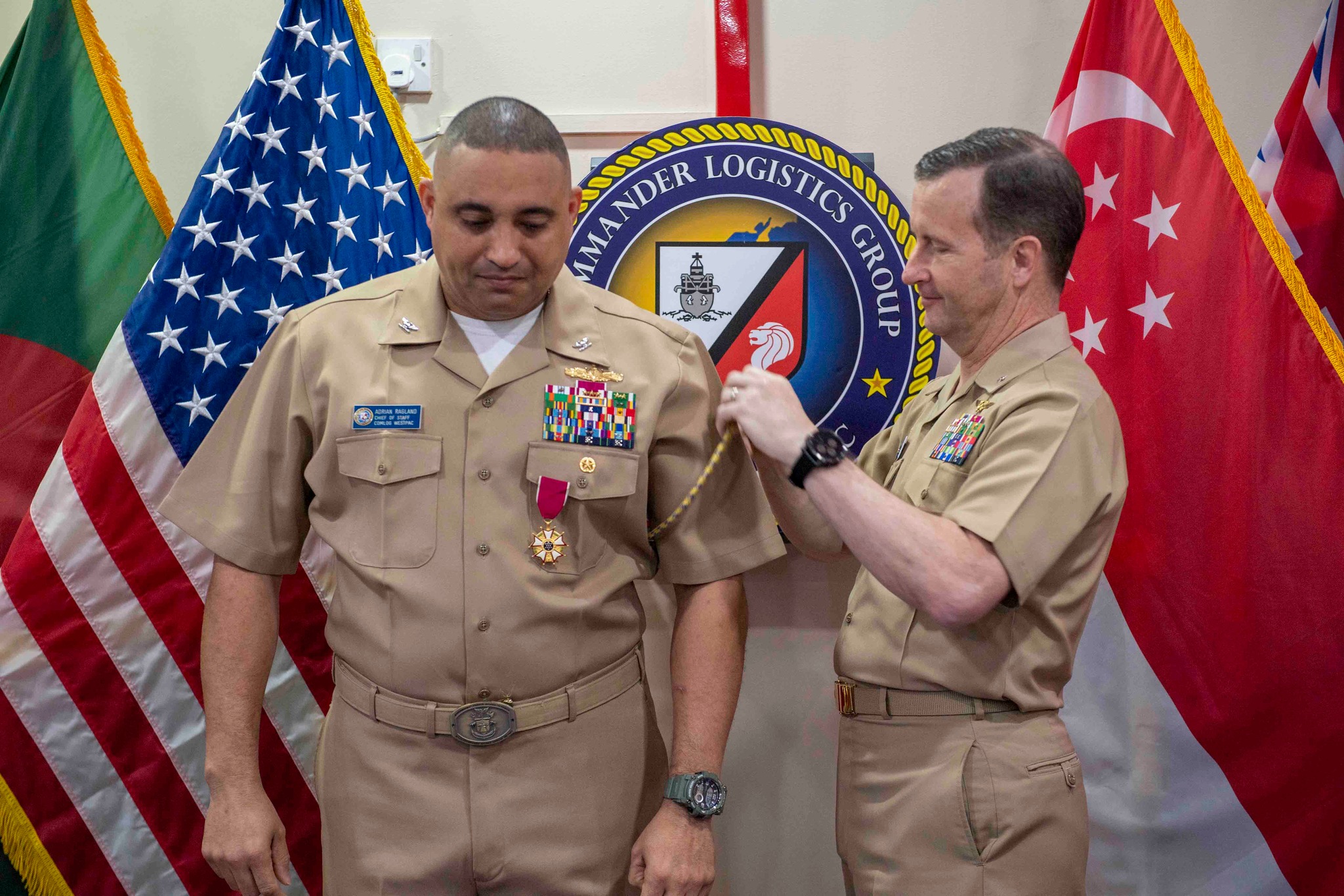 Commander, - 230120-N-JC800-0069 SINGAPORE (Jan. 20, 2023) - (From left ...