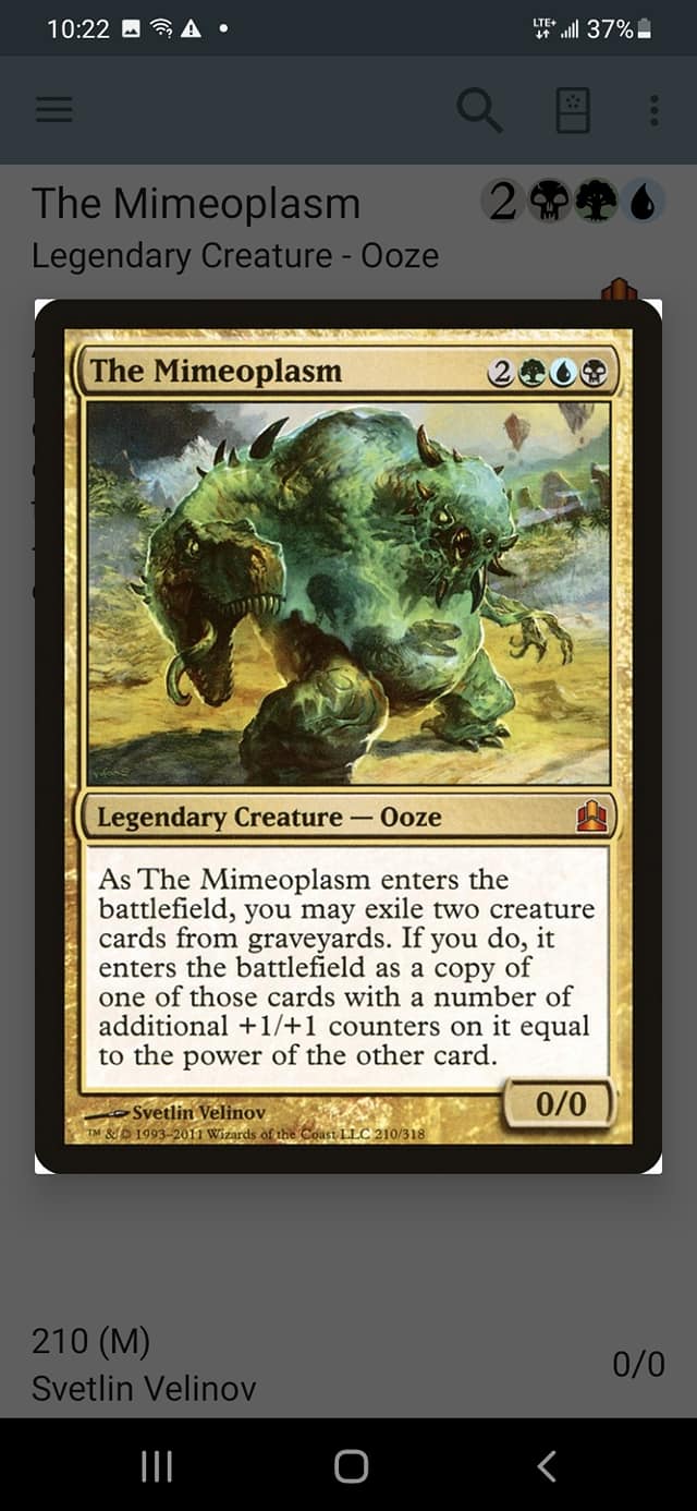 mtg mimeoplasm commander deck The If you do What style Mimeoplasm deck would