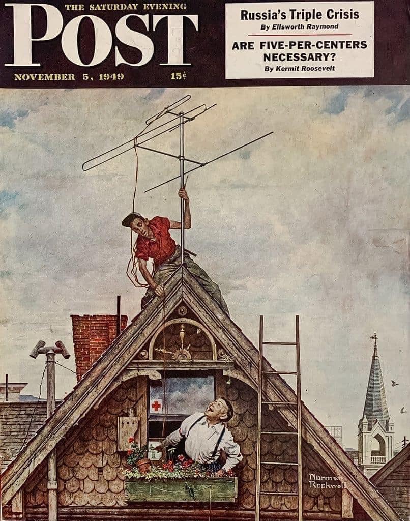 Norman Rockwell's 'New Television Set' painting