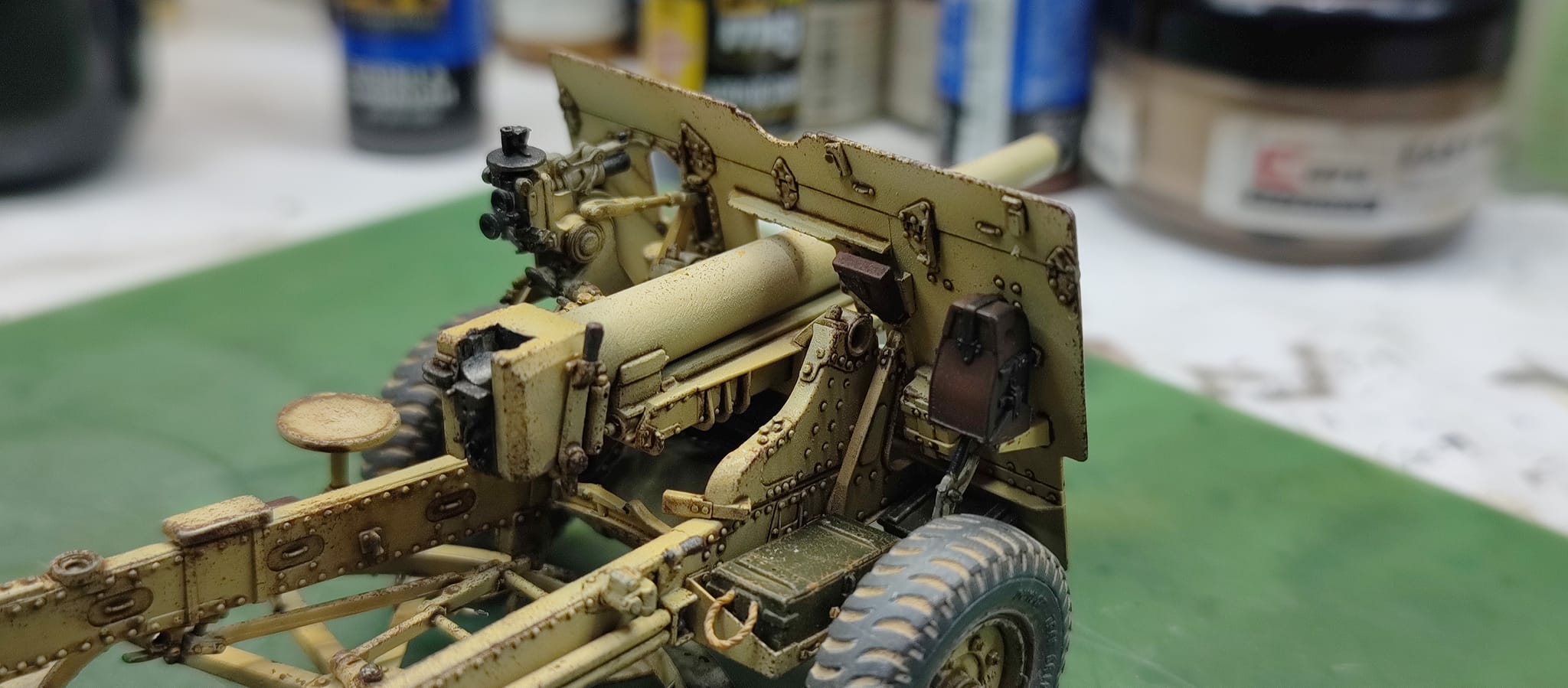 Kit Dragon - Canon Britannique 1/35 Avec Affût Et équipage - Maquette Militaire - Occasion
