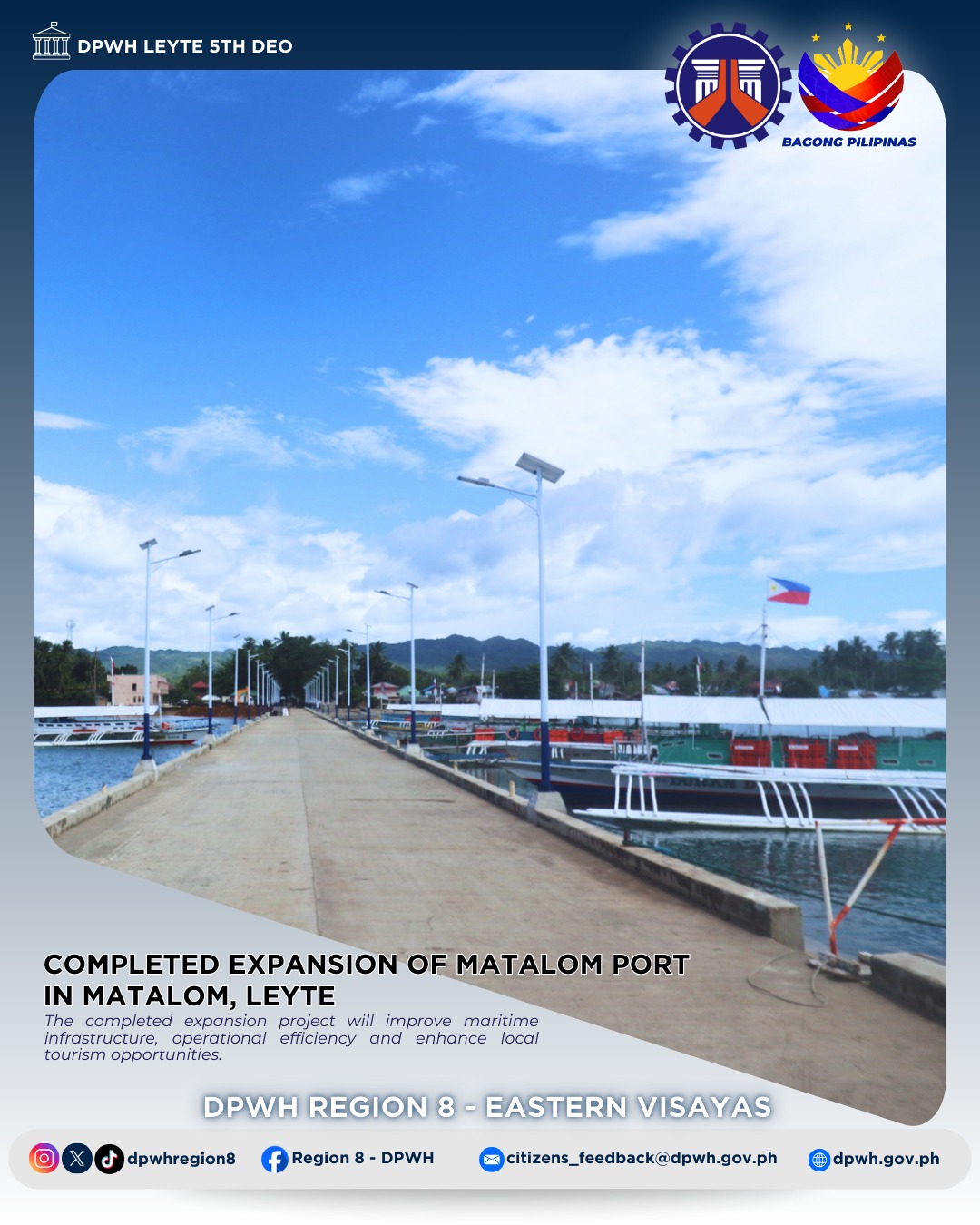 Region - DPWH-L5DEO EXPANDS MATALOM PORT’S DOCKING CAPACITY TO SUPPORT ...