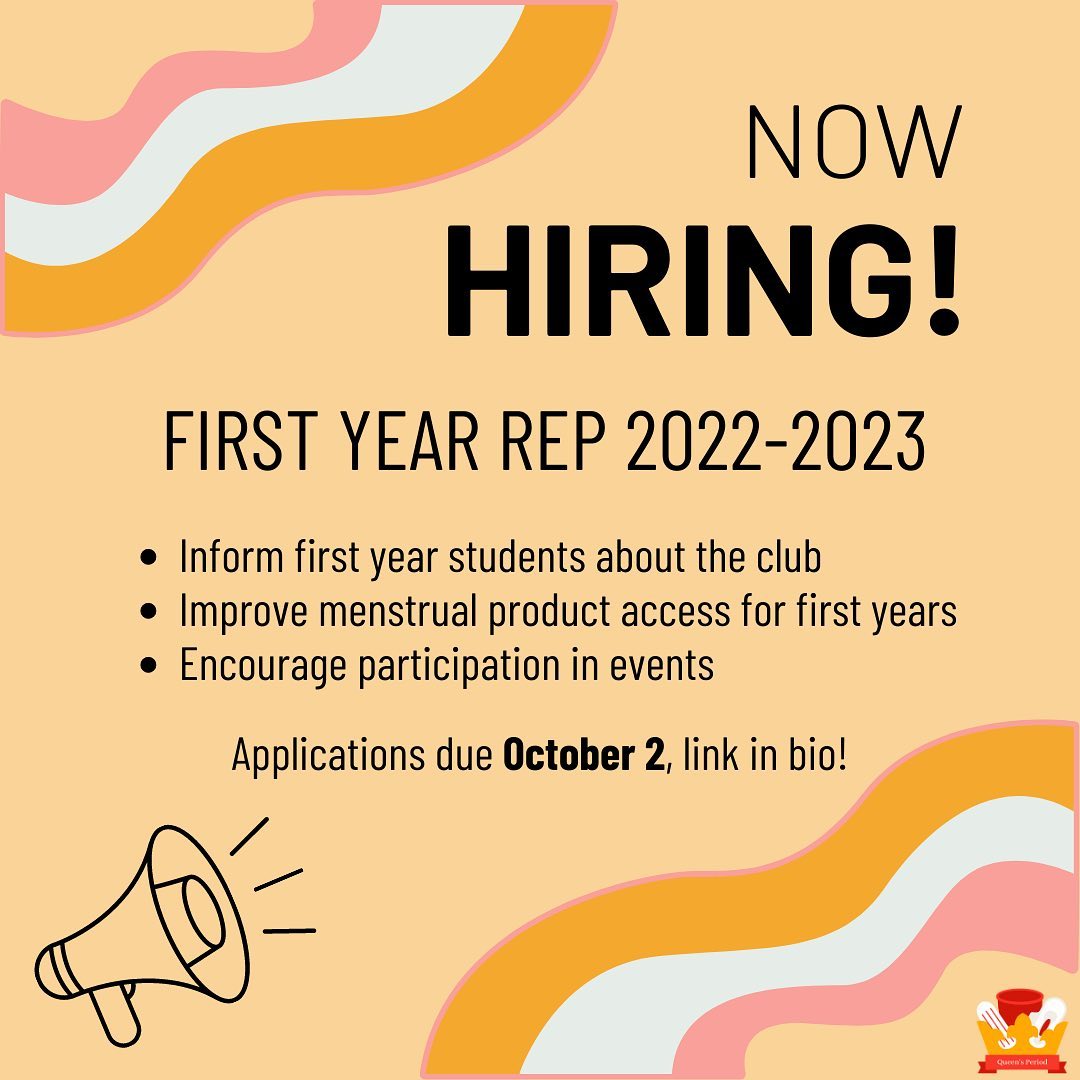 Queen's Period - We are hiring a first year rep for the... | Facebook