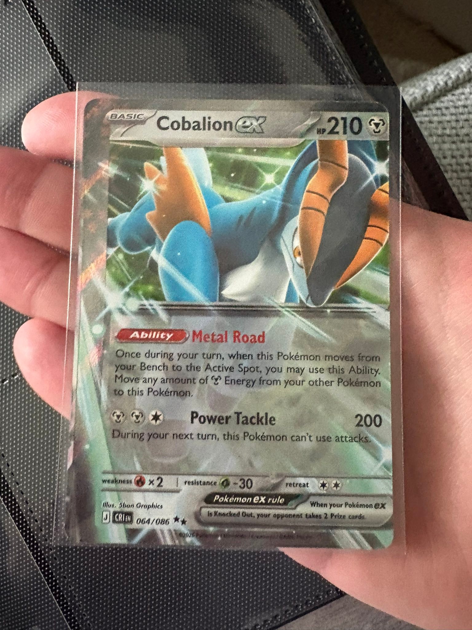 pokemon card cobalion Japanese 068/086 sv11B R Rare TCG Weakness Fire ×2 Resistance Grass Cobalion · Legendary Treasures (LTR)
