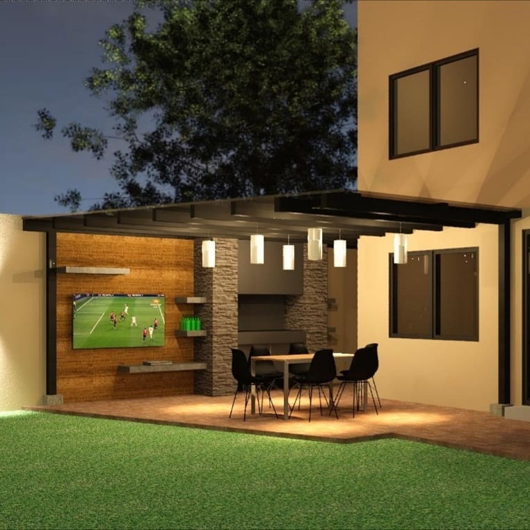 Área social exterior con... - ARQ CAV Arquitectura Y Diseño