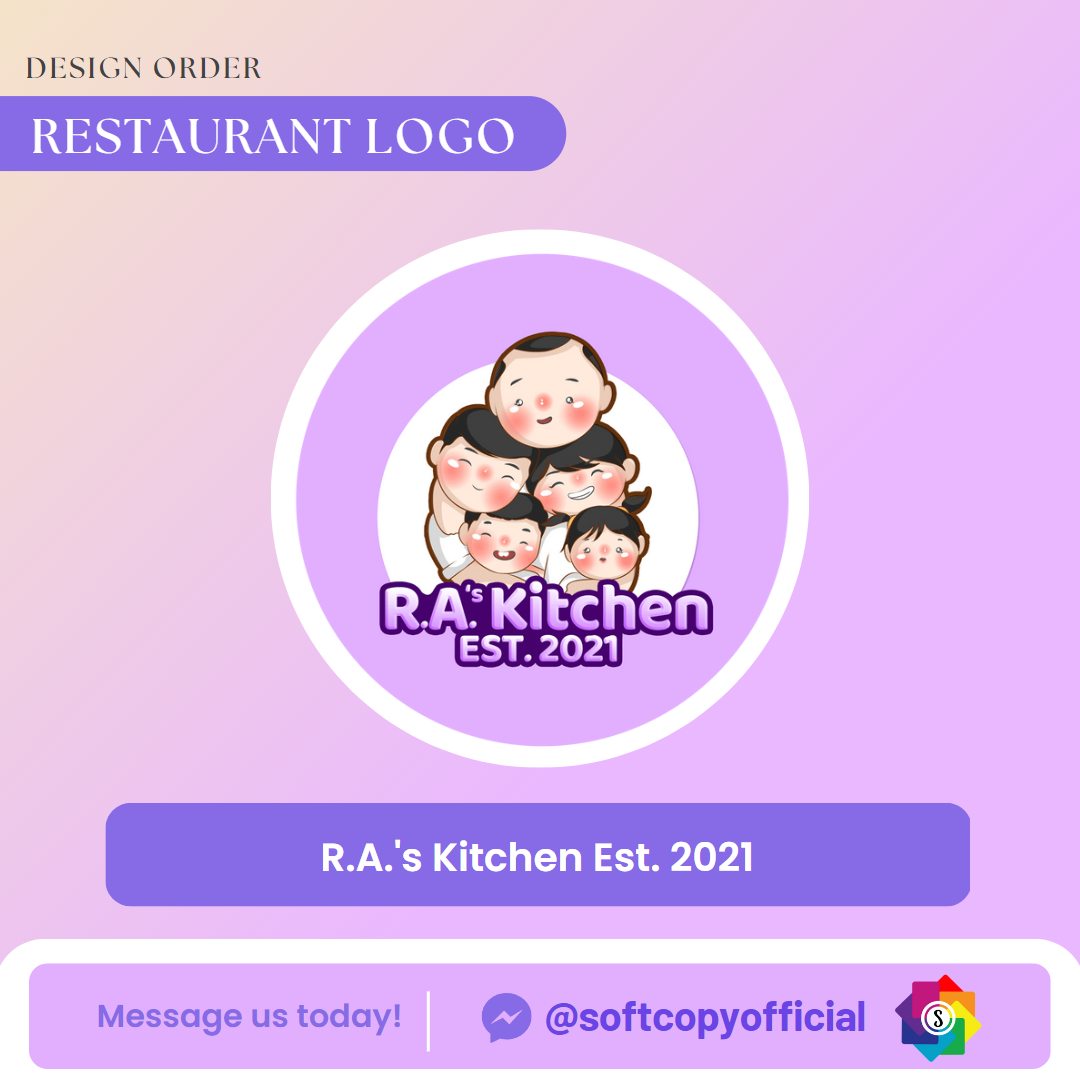 Soft - Restaurant Logo Design Client Approved! Thank you RA's Kitchen ...