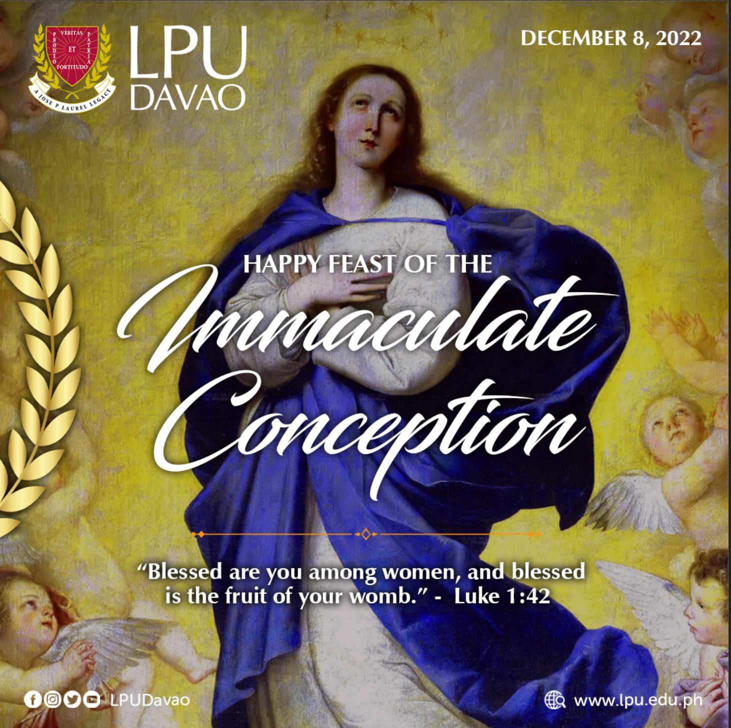 Happy Feast of the... - Lyceum of the Philippines - Davao