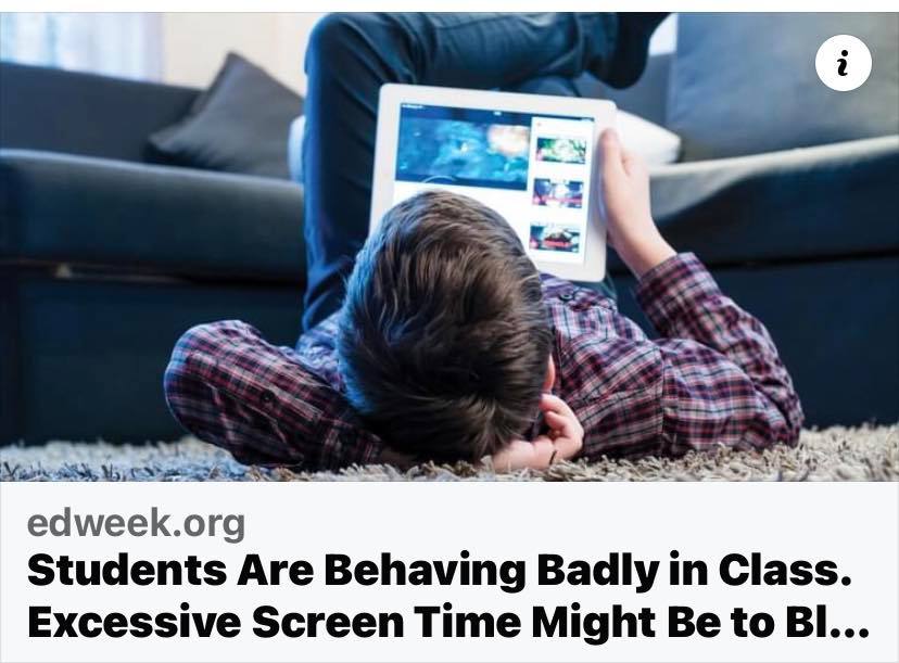 Students Are Behaving Badly in Class. Excessive Screen Time Might Be to ...