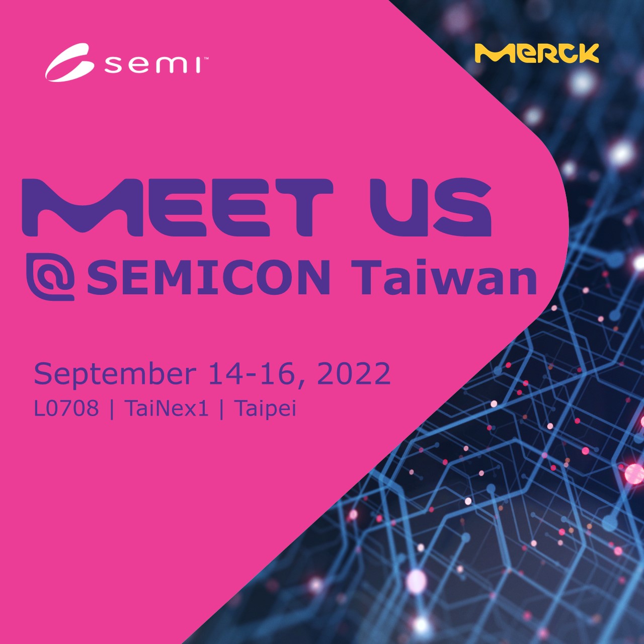MERCK Taiwan - 📱【SEMICON Taiwan 2022 國際半導體展】即將到來!💥... | Facebook