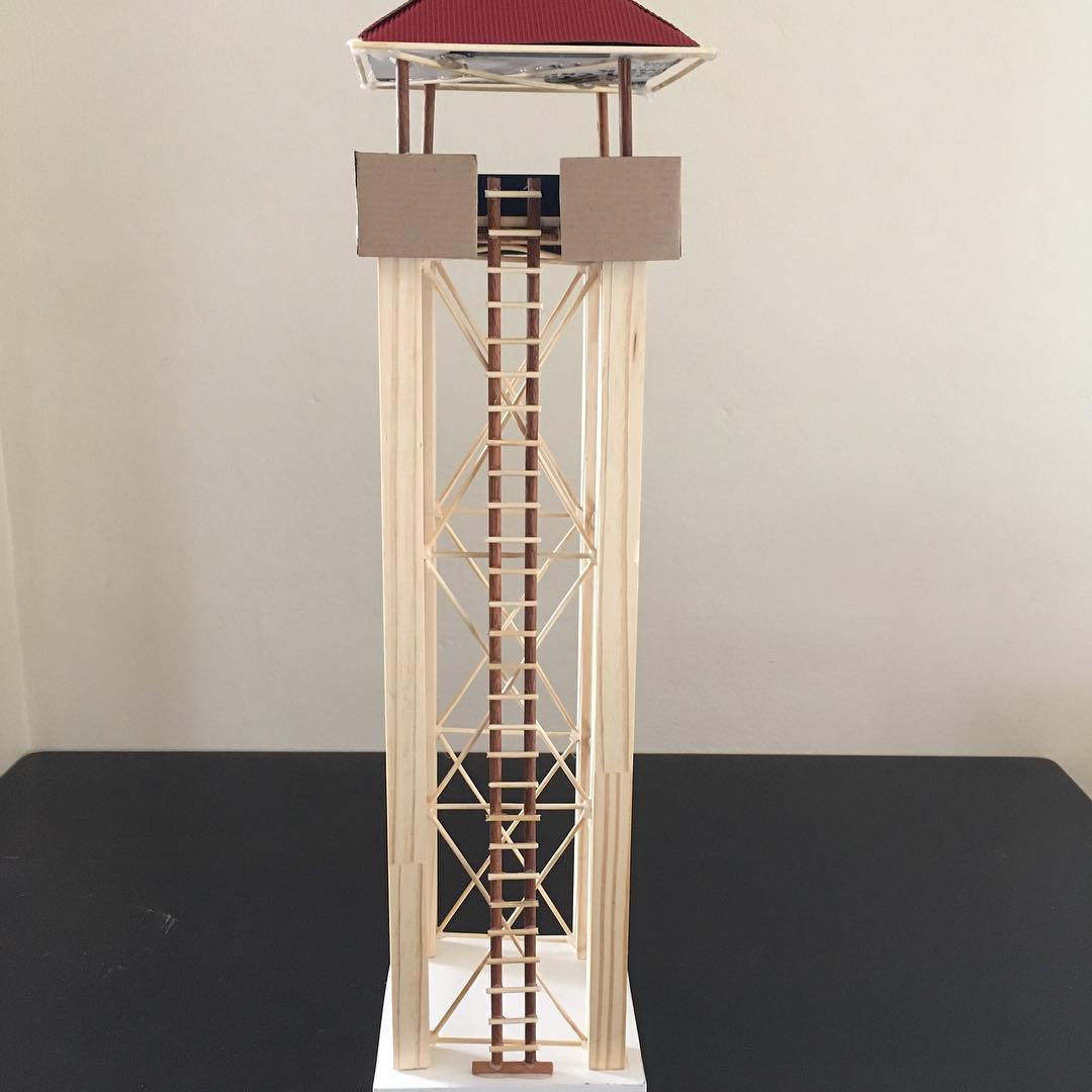 Technomod - Watchtower Model mini #minatureart #weathering...