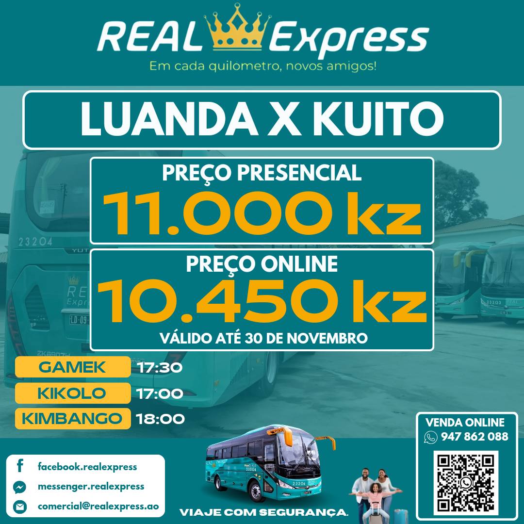 Real Express - LINHA: DONDO > QUIBALA > WACO KUNGO > ALTO...