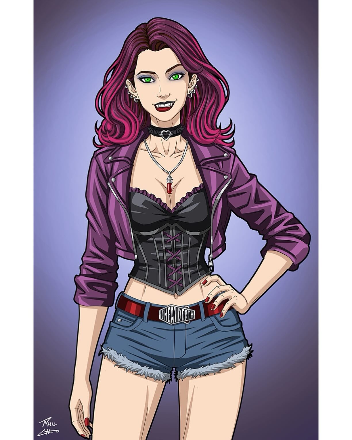 Morgan Moonscar art by Phil Cho for Earth-27 project