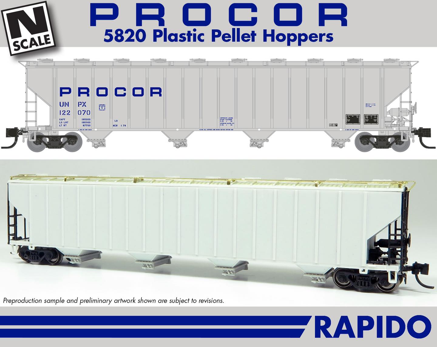 Procor Train Car Specifications