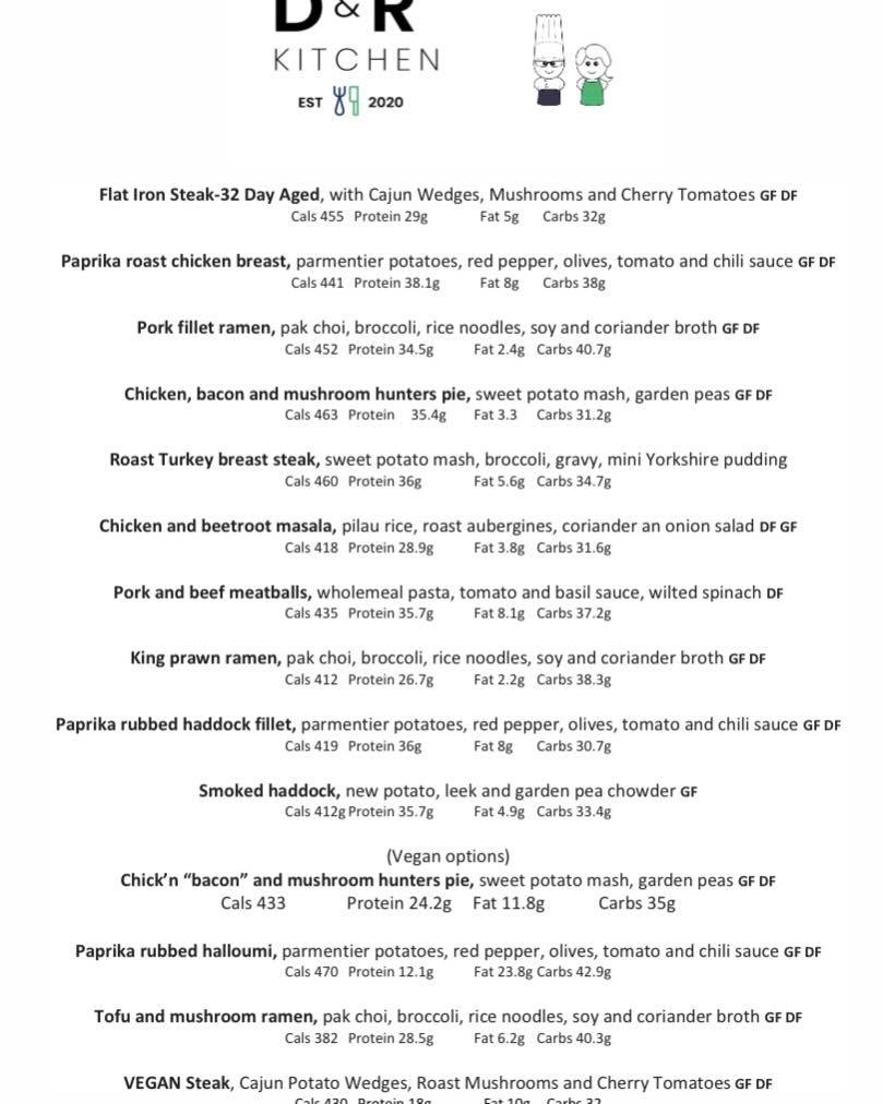 D&Rs kitchen - 💥NEW MENU💥 ☝️this menu is available for...