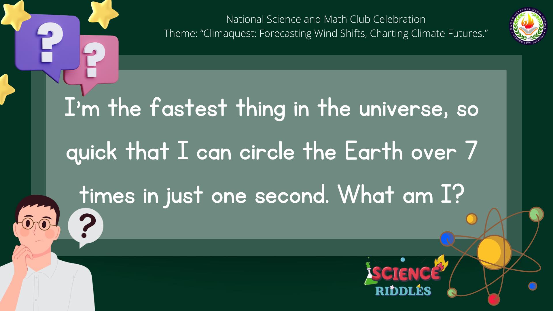 Nanyo - 🔍🧠 Weekly Science Riddle! 🧠🔍 Riddle of the Week: I’m the ...
