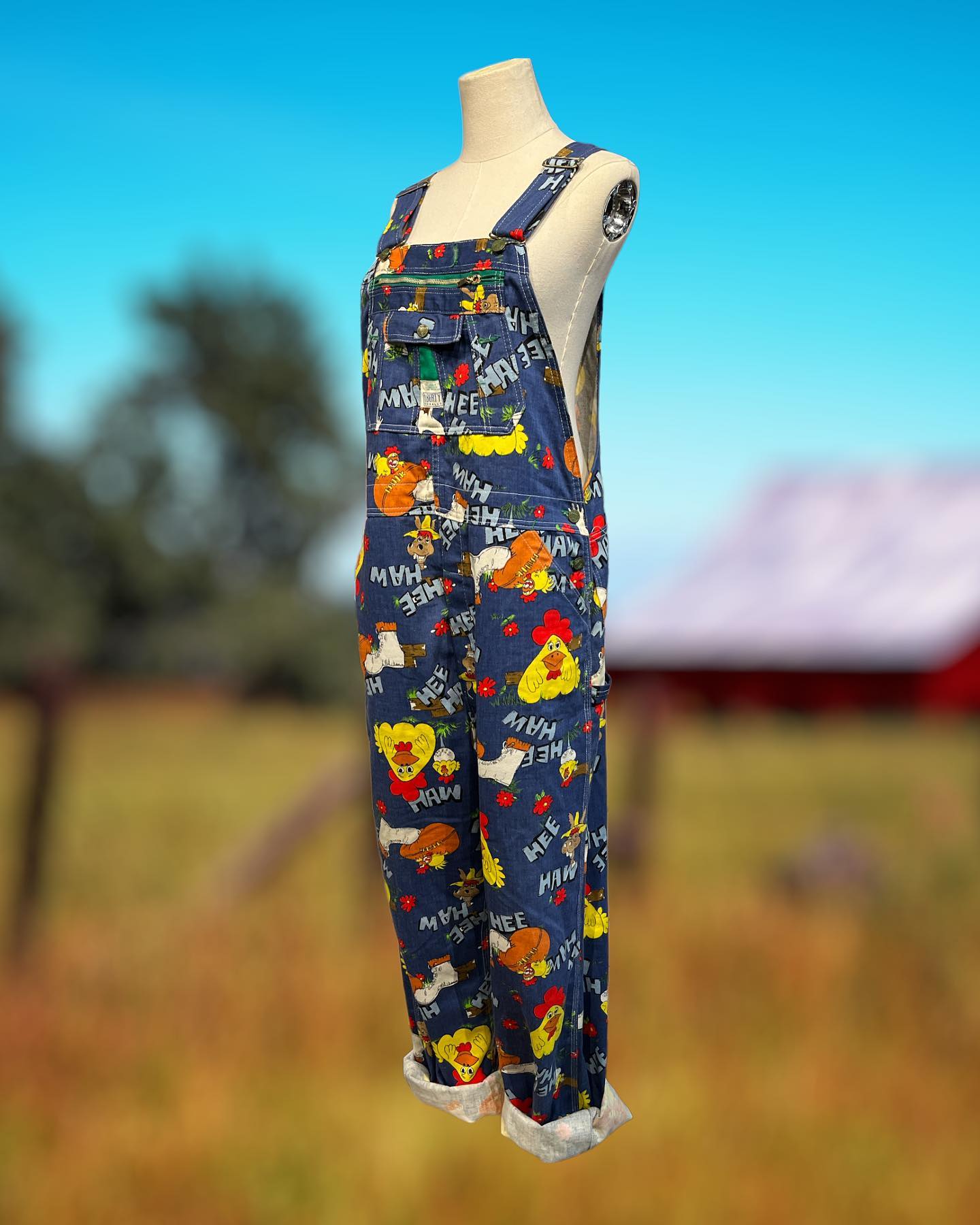 Vintage 1970s Hee-Haw liberty overalls for sale
