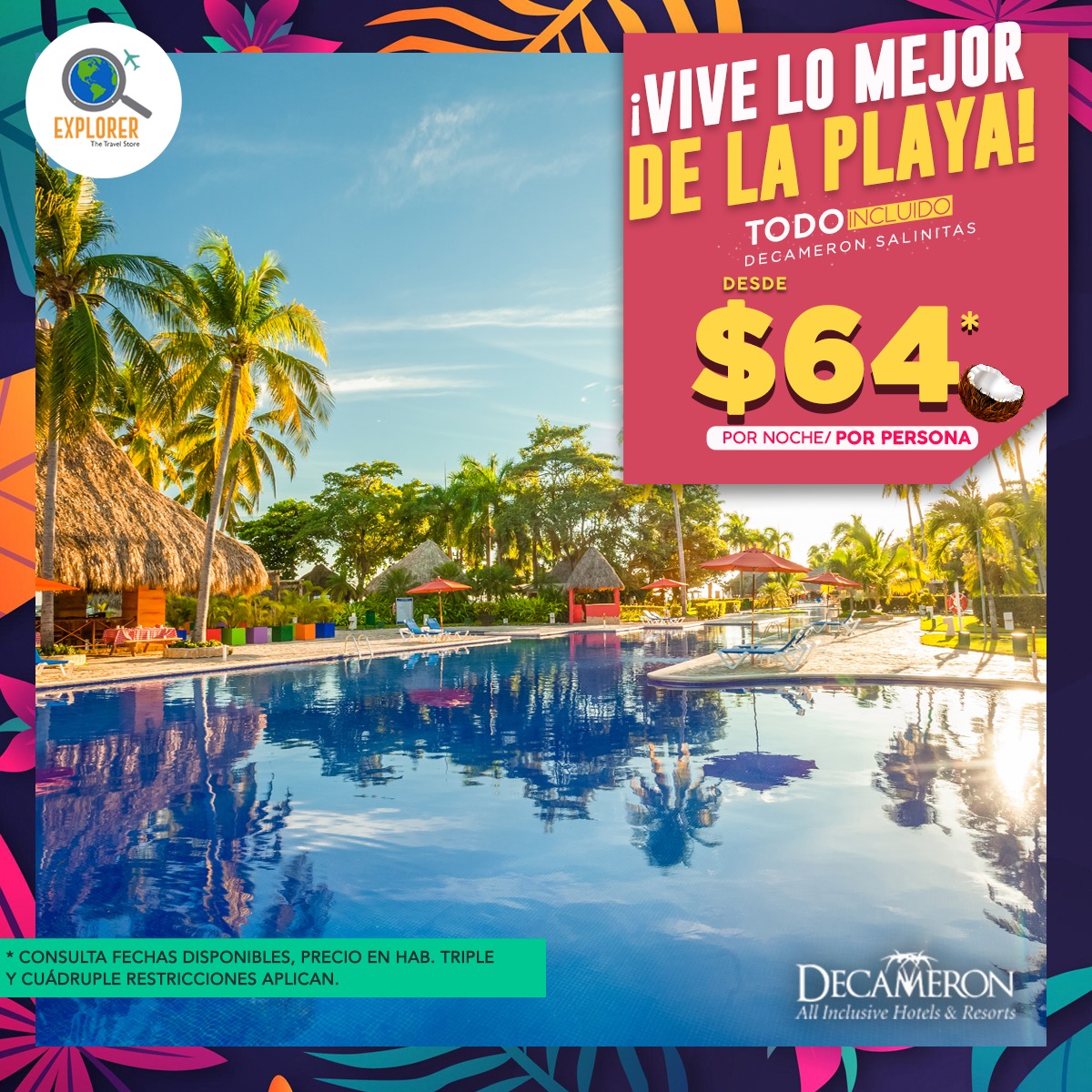 🚨#RELAJATE en #DECAMERON... - Explorer The Travel Store | Facebook