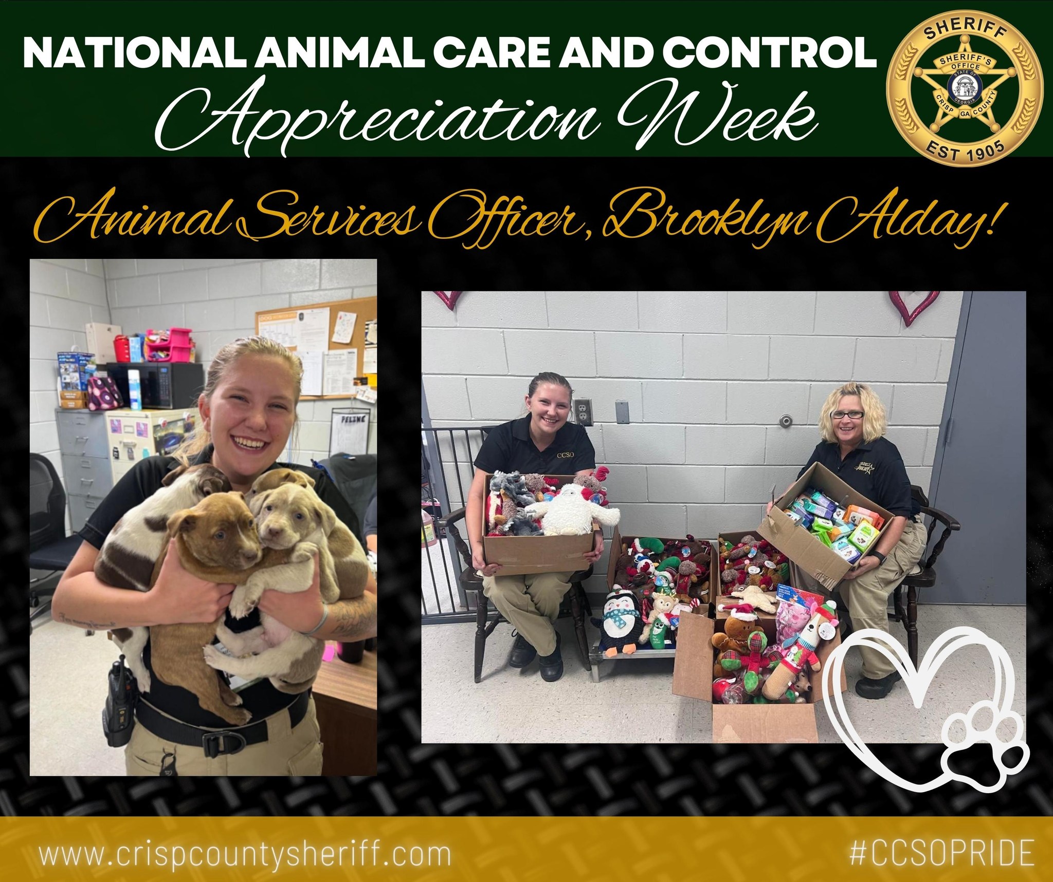 Crisp - Happy National Animal Care and Control Appreciation Week, CCSO ...