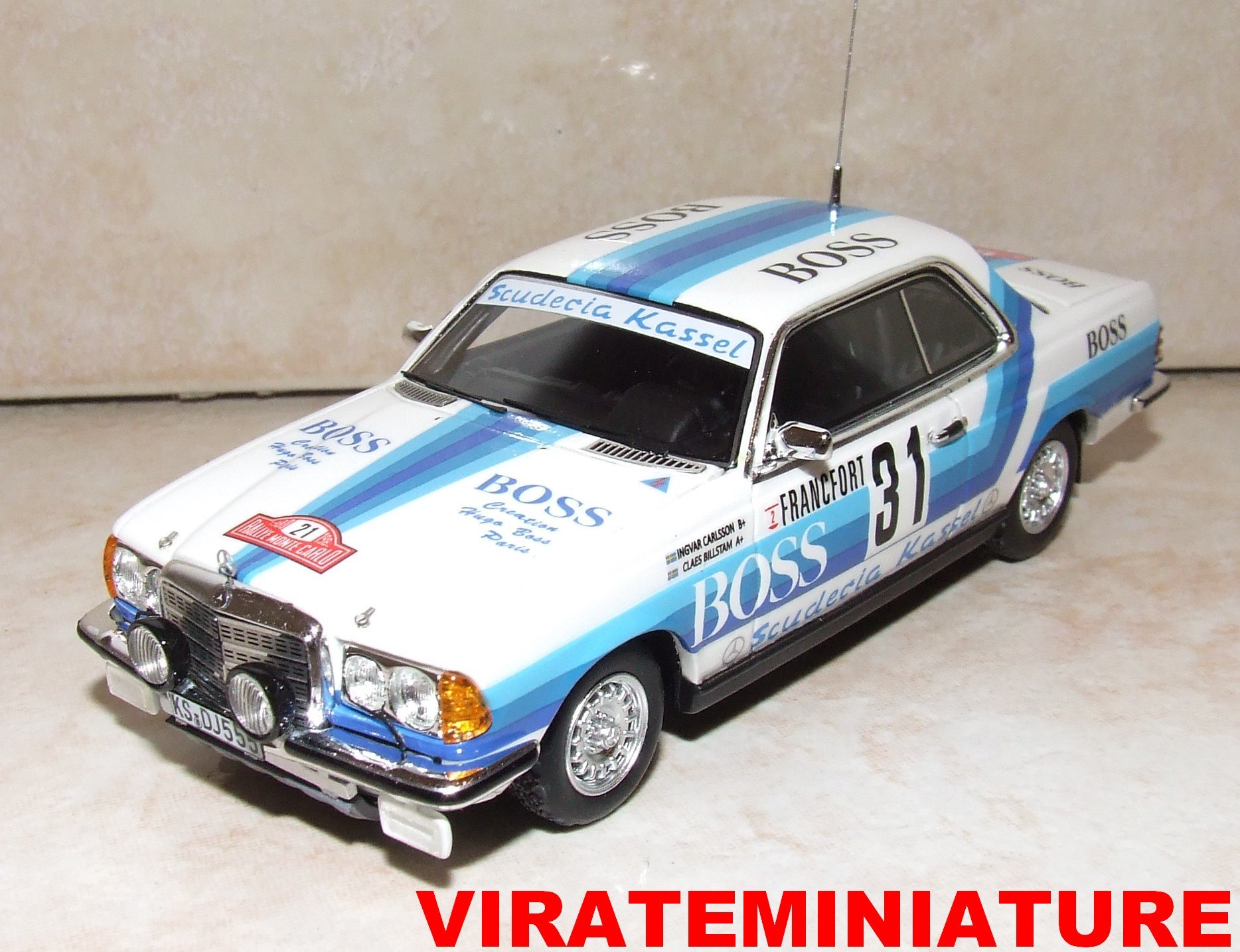 Miniature Renault 30 TX Rallye Monte Carlo 1980 – Georges Houel, échelle 1/43, Décals Virate