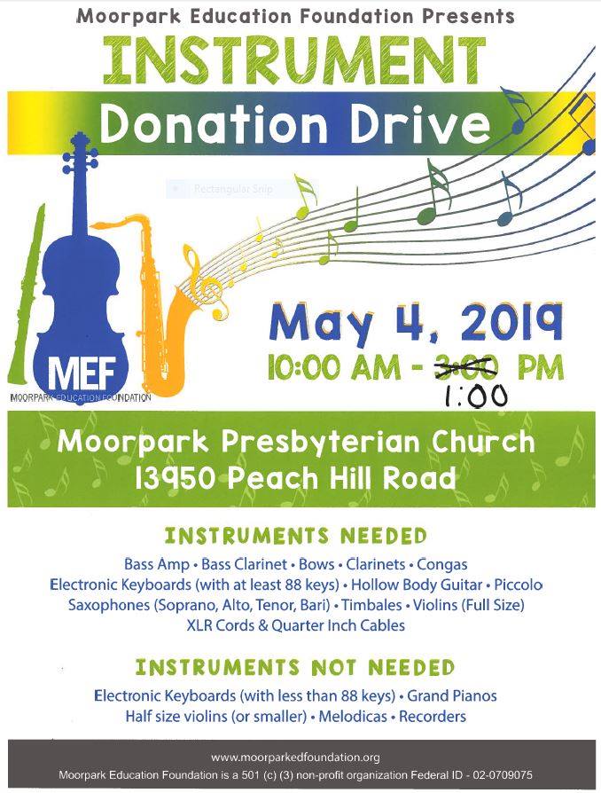 Chaparral - Moorpark Musicians.... The Moorpark Education Foundation ...