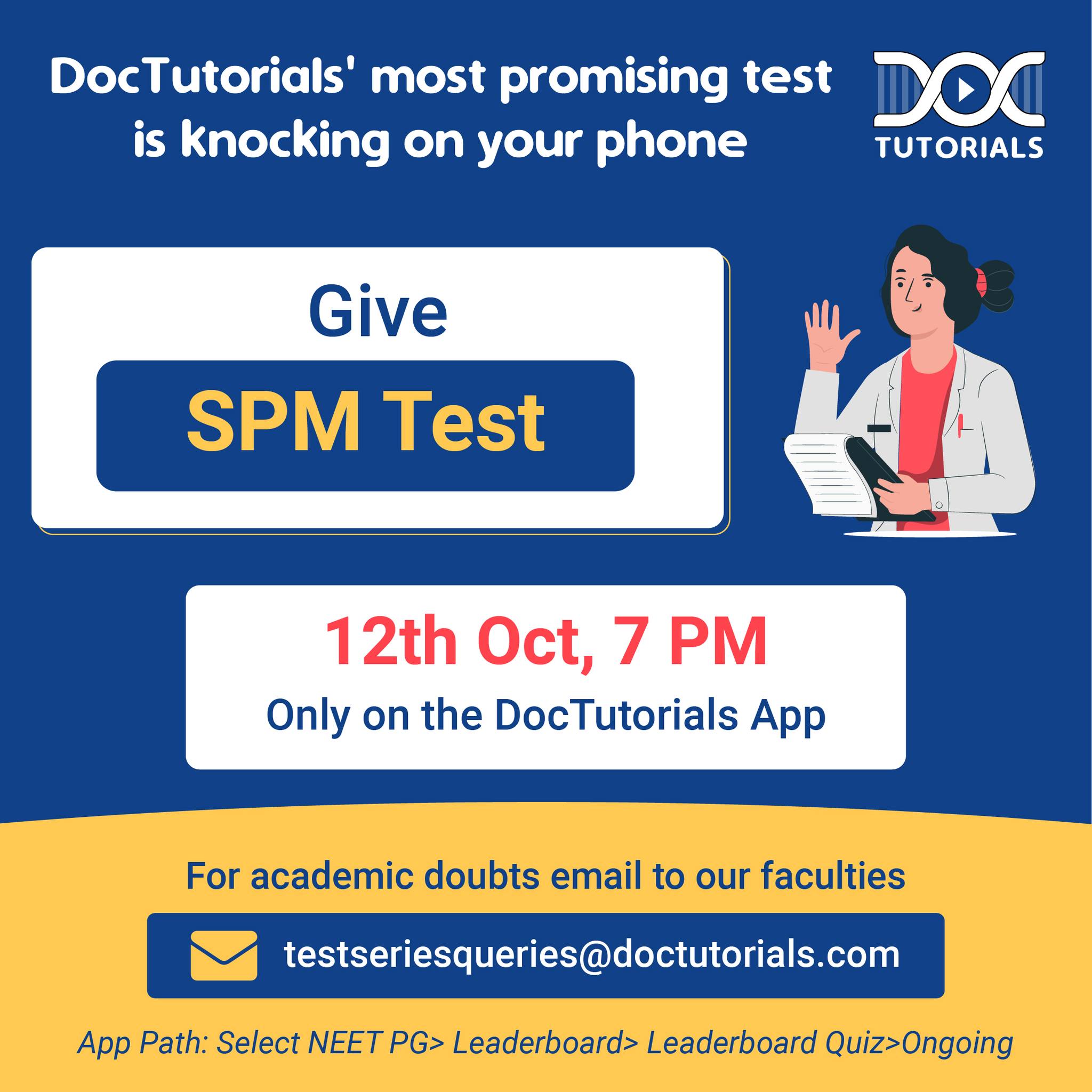 Give SPM System test... - DocTutorials - NExT, NEET PG & FMGE