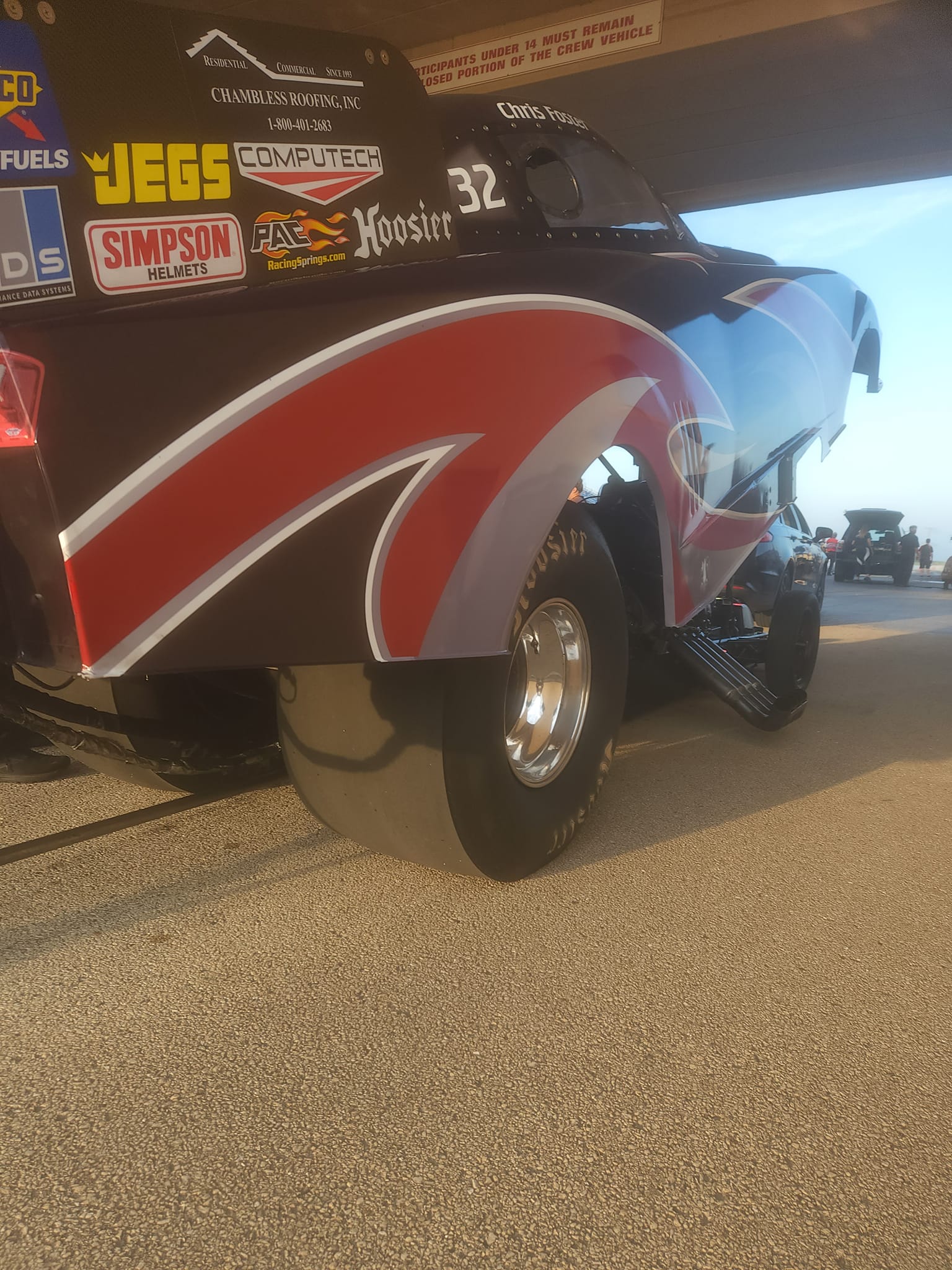 Foster Racing - Top Alcohol Funny Car to the lanes... first qualifier ...