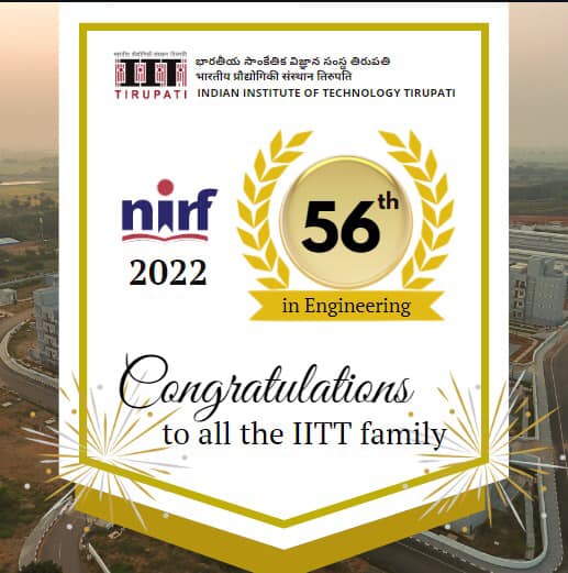 Indian - IIT Tirupati stood 