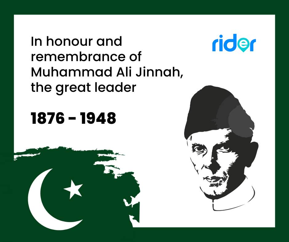 This Quaid-e-Azam Day,... - Rider - Digital Logistics Service