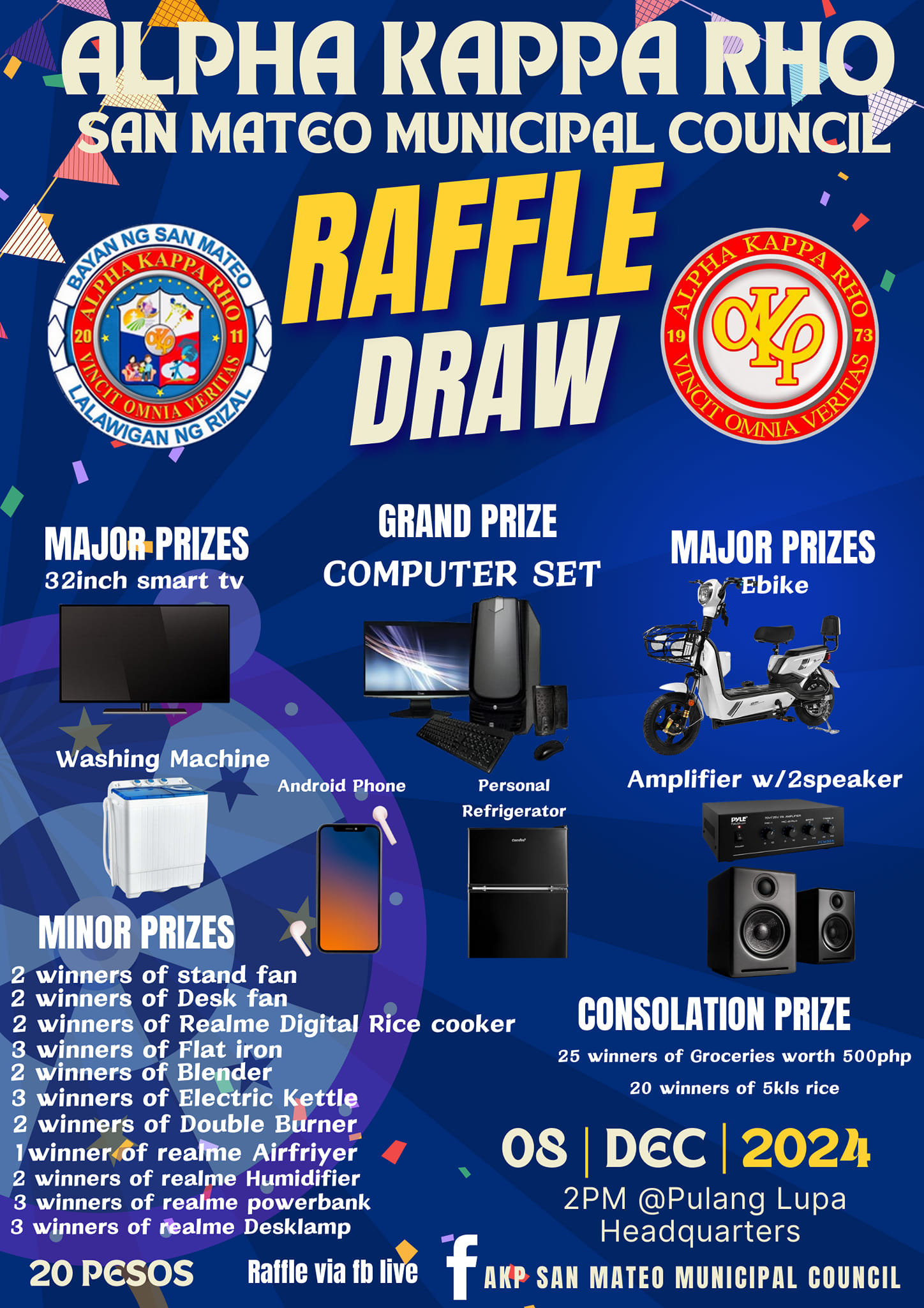 AKP - ALPHA KAPPA RHO 🤟 SAN MATEO MUNICIPAL COUNCIL RAFFLE DRAW 🎫 ‼️₱20 ...