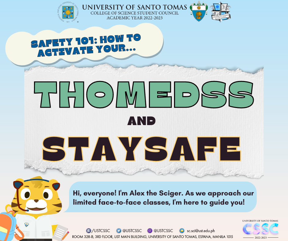 Sciger says… it’s... - UST College of Science Student Council