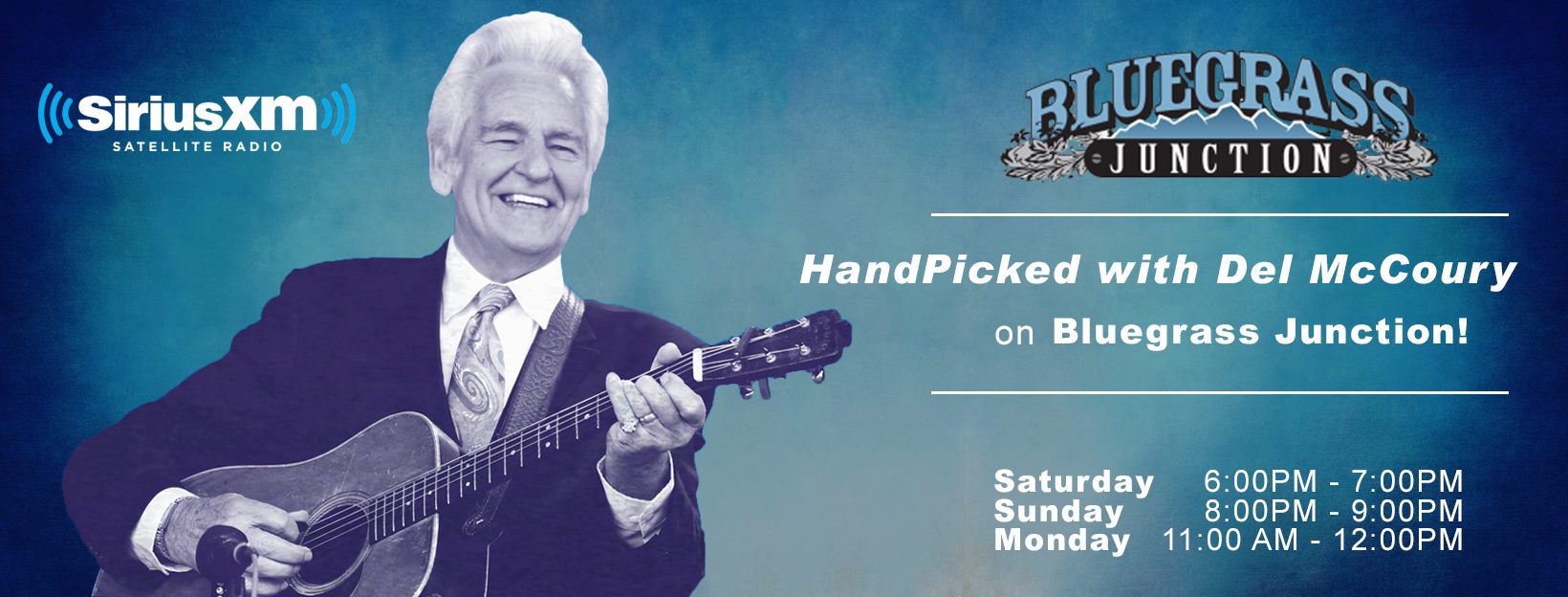 Hand Picked with Del McCoury on Siriusxm's Bluegrass Junction