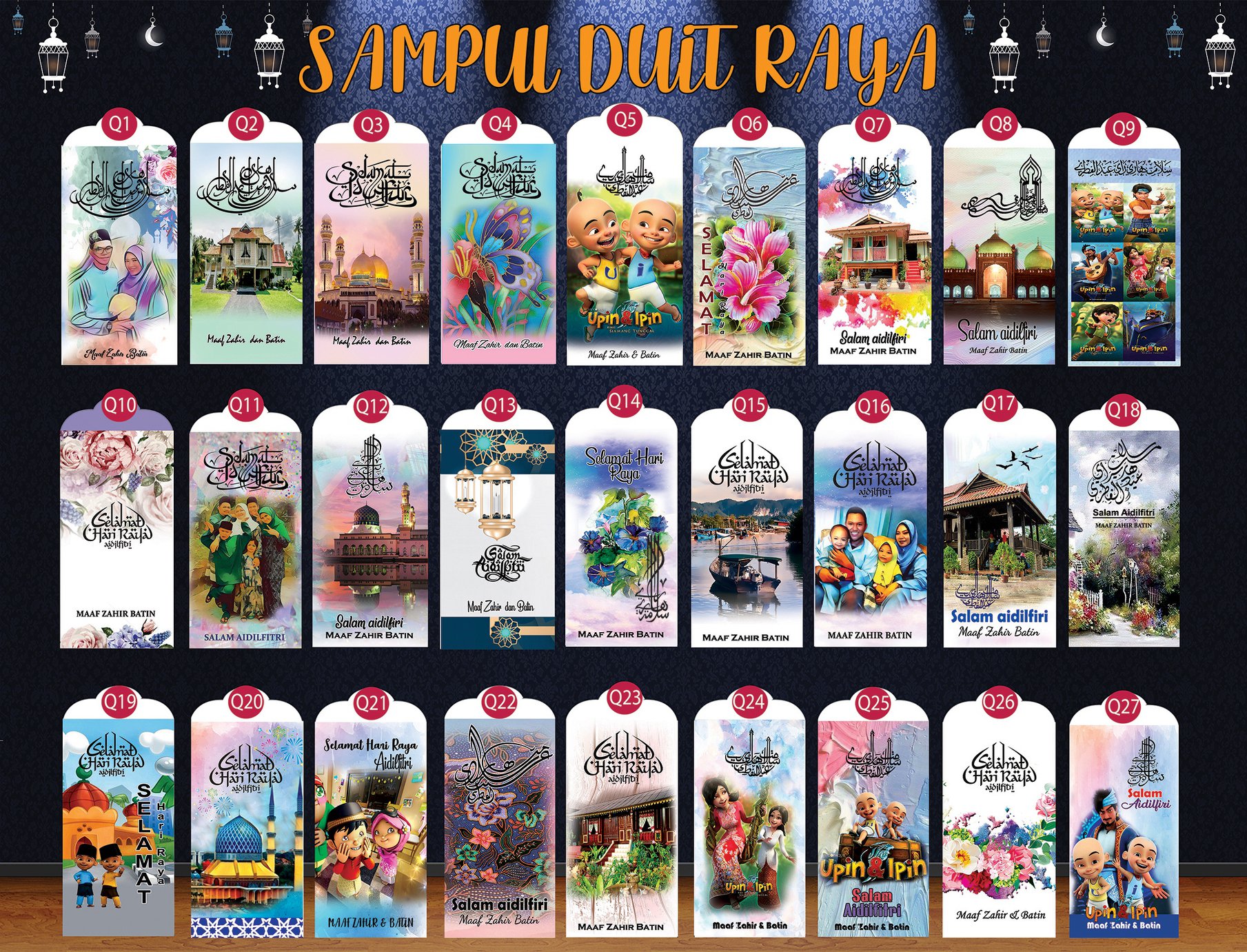 SAMPUL DUIT RAYA🎉🎉🎉🤩🤩🤩 MIN ORDER : 100PCS KE ATAS **BOLEH LETAK LOGO ...