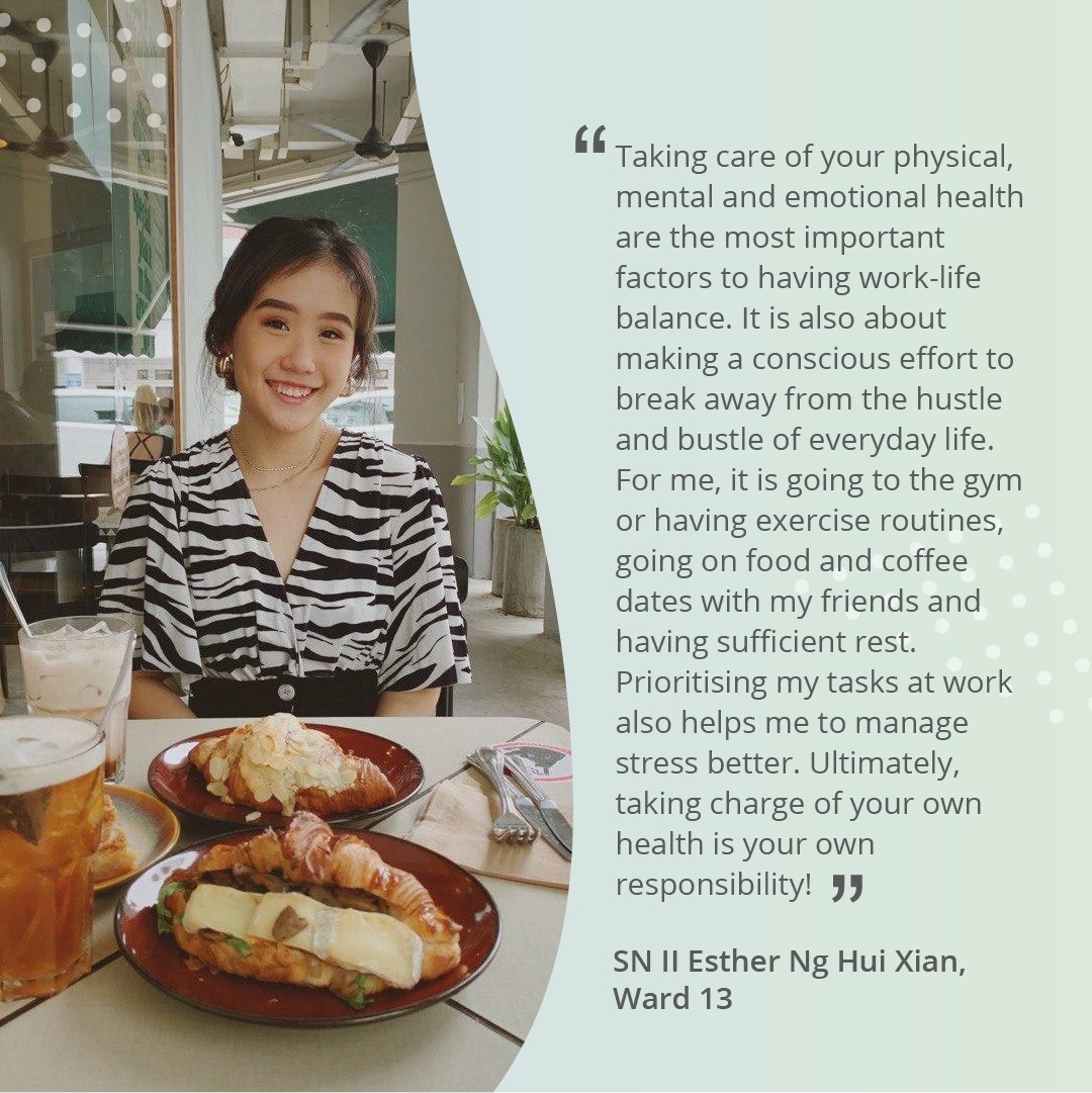 Raffles Medical Group - According to Staff Nurse II Esther Ng Hui Xian ...