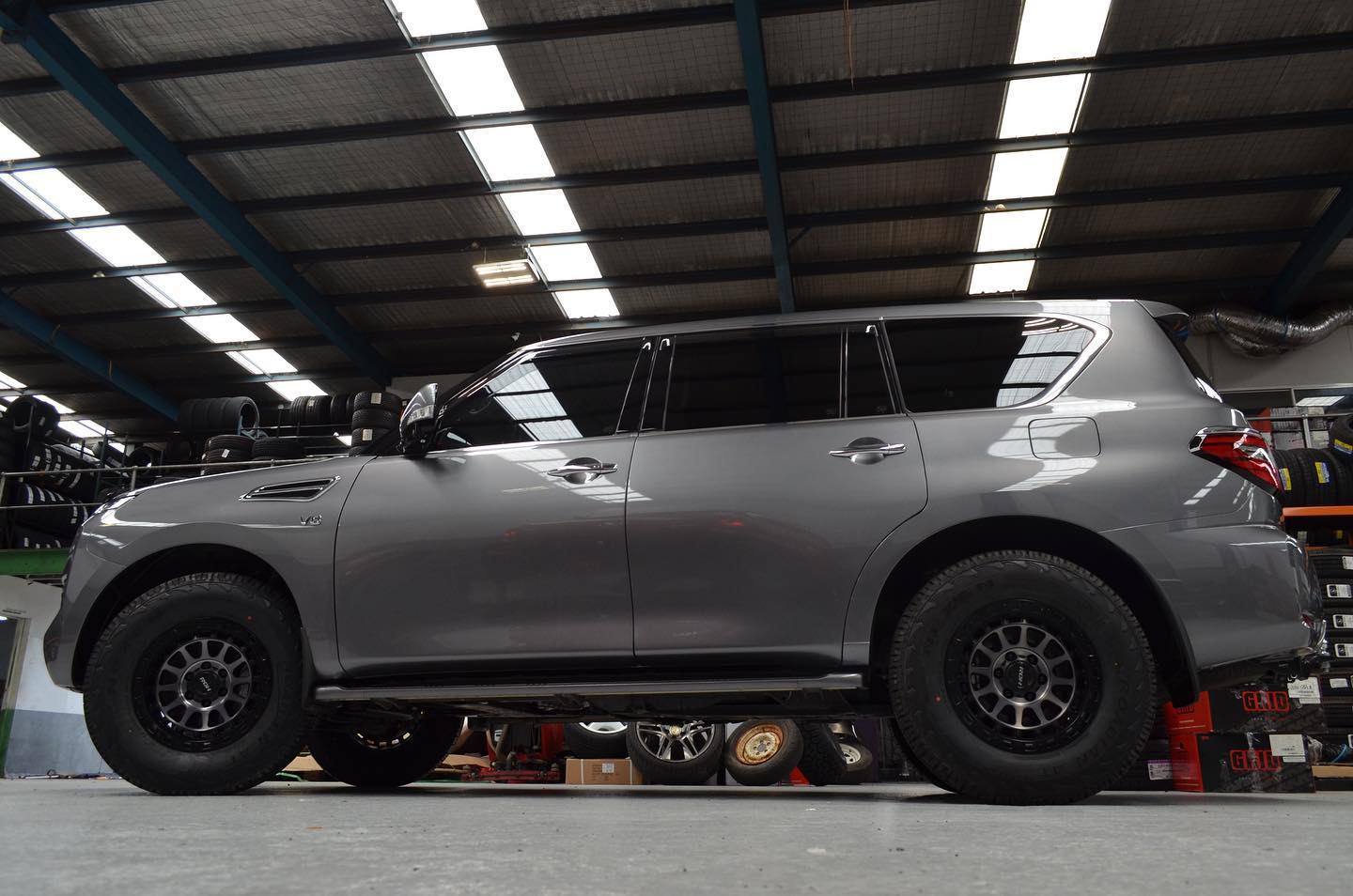 New Nissan y62 with roh... - 2 TUFF Wheels & Tyres Thomastown