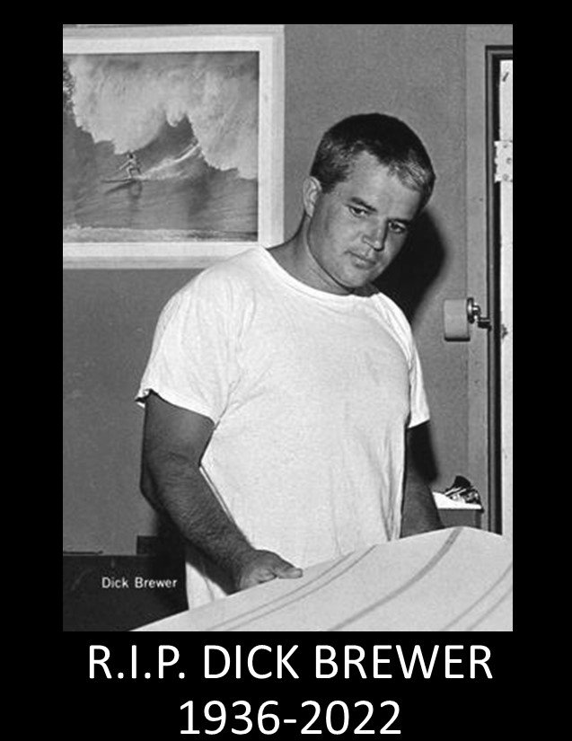 Dick Brewer Surfboard shaped by Linden-Hawaii