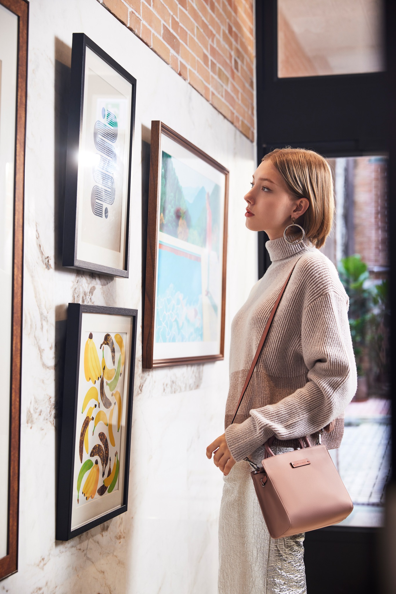 YOUR EVERYDAY SQUARE MINI ON THE GO! ANTEPRIMA/MISTO  Anteprima Made in Italy Snake Leather Small Tote Bag Zipper Closure main image 0