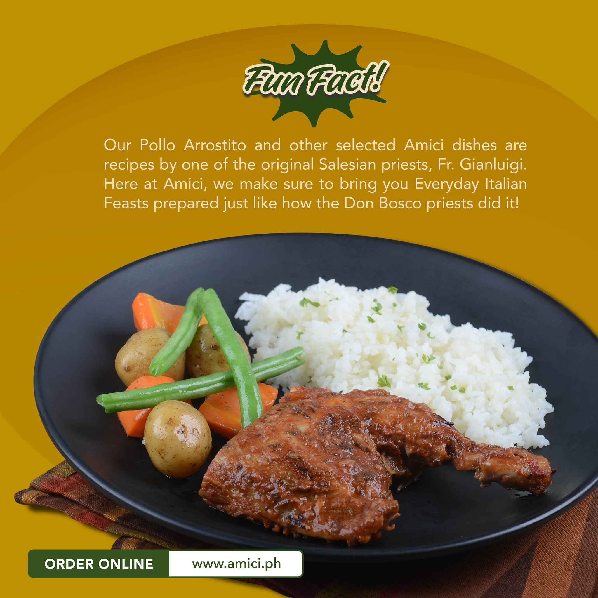 Amici PH - Did you know that our Pollo Arrostito has been... | Facebook