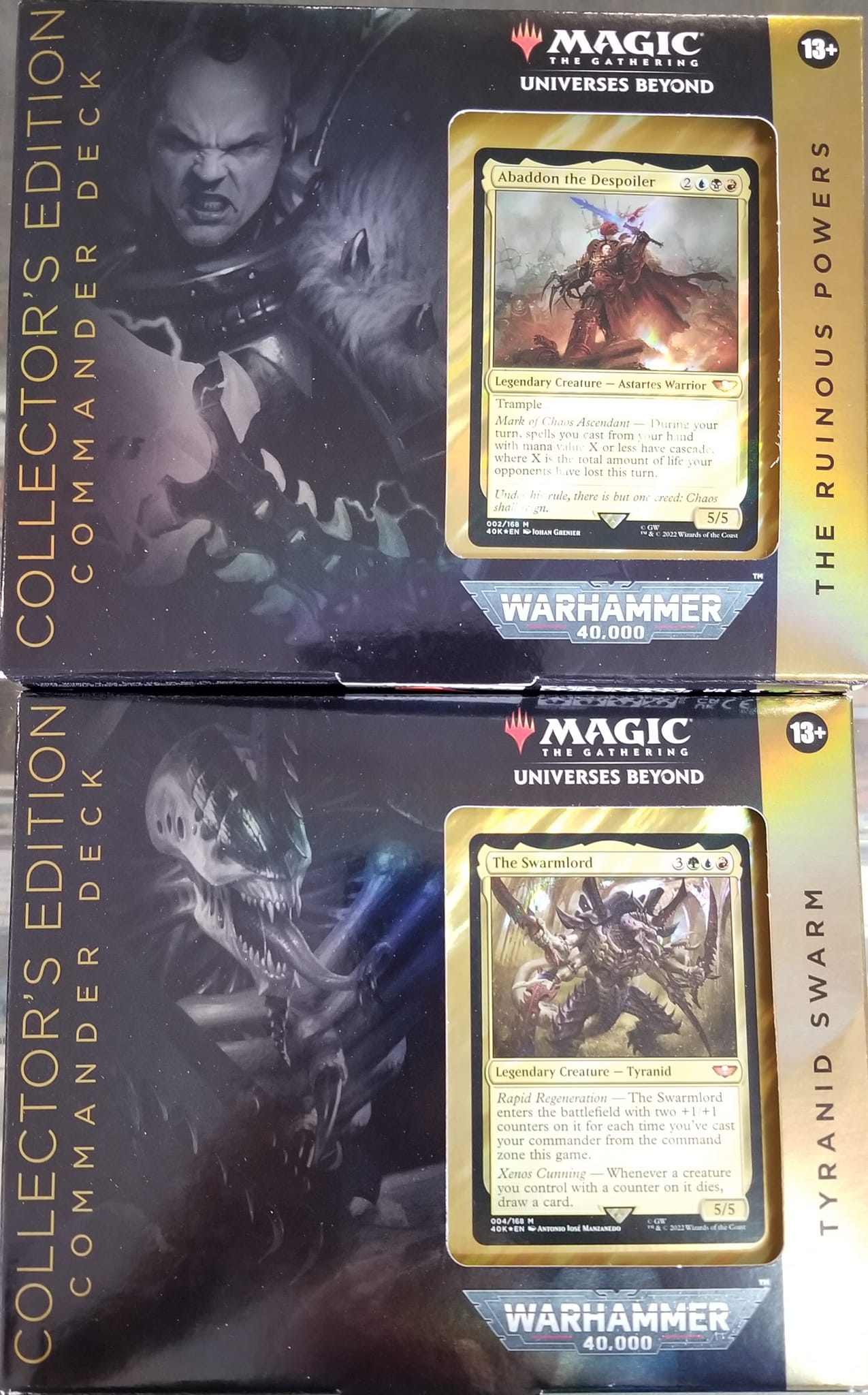 mtg warhammer commander decks collector's edition 40,000 These cards are designed to capture the unique abilities and stories of the series heroes and villains Necron Dynasties Warhammer 40,000: Universes