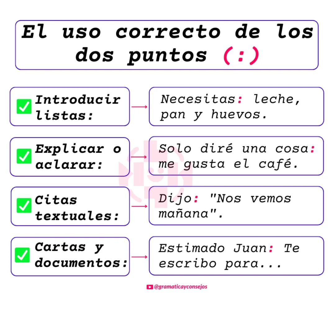 Gramática y Consejos