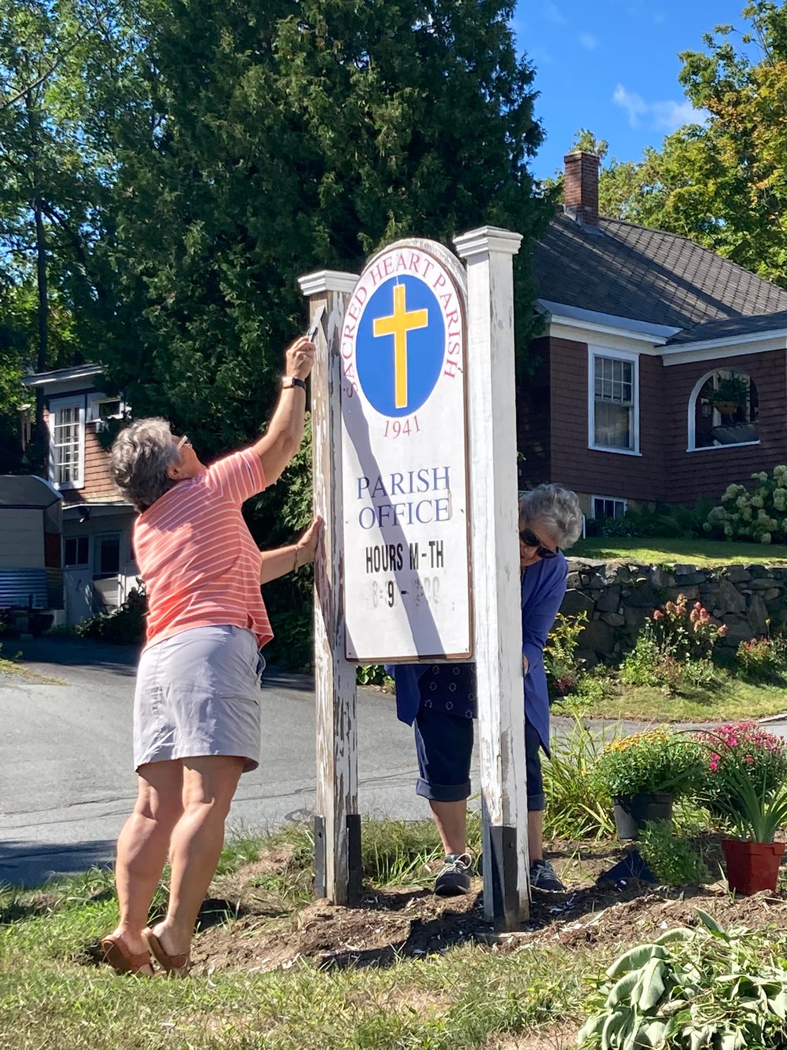 A word of thanks to... - Sacred Heart Church, Lebanon, NH